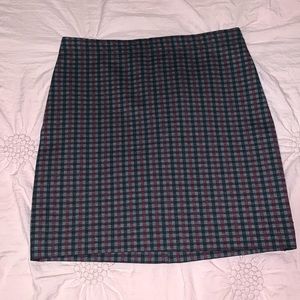 Gingham Mini Skirt